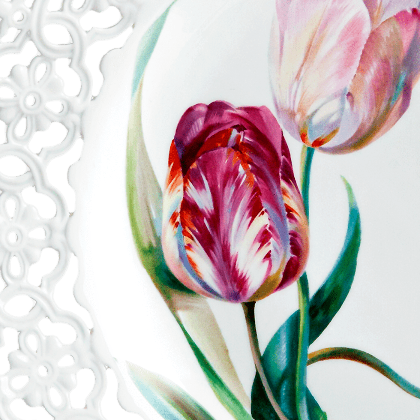 Wandteller, Tulpendekor, T 29 cm, limitiert | Meissen Fine Dining 25a174 - 54m33 - Meissen Weimar