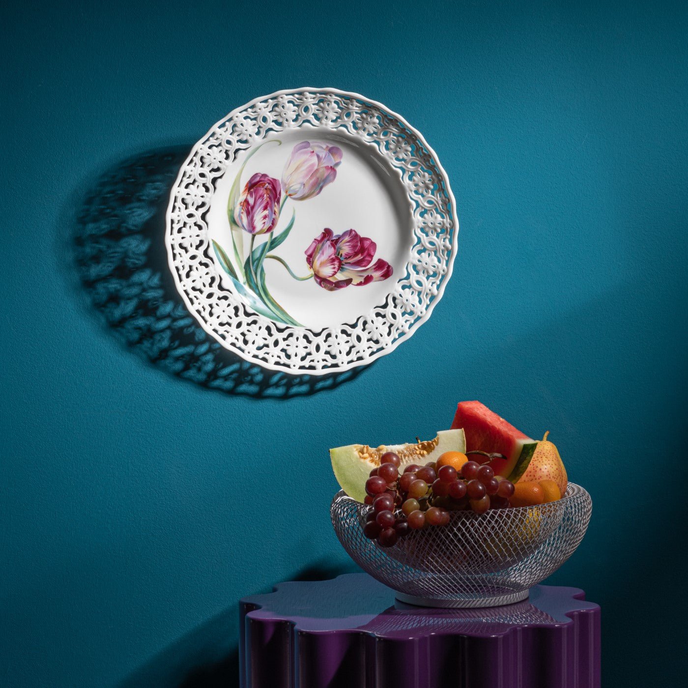 Wandteller, Tulpendekor, T 29 cm, limitiert | Meissen Fine Dining 25a174 - 54m33 - Meissen Weimar