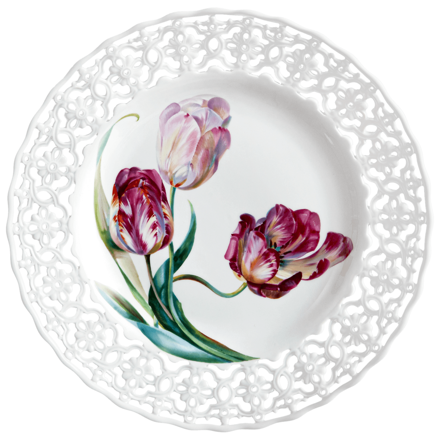 Wandteller, Tulpendekor, T 29 cm, limitiert | Meissen Fine Dining 25a174 - 54m33 - Meissen Weimar