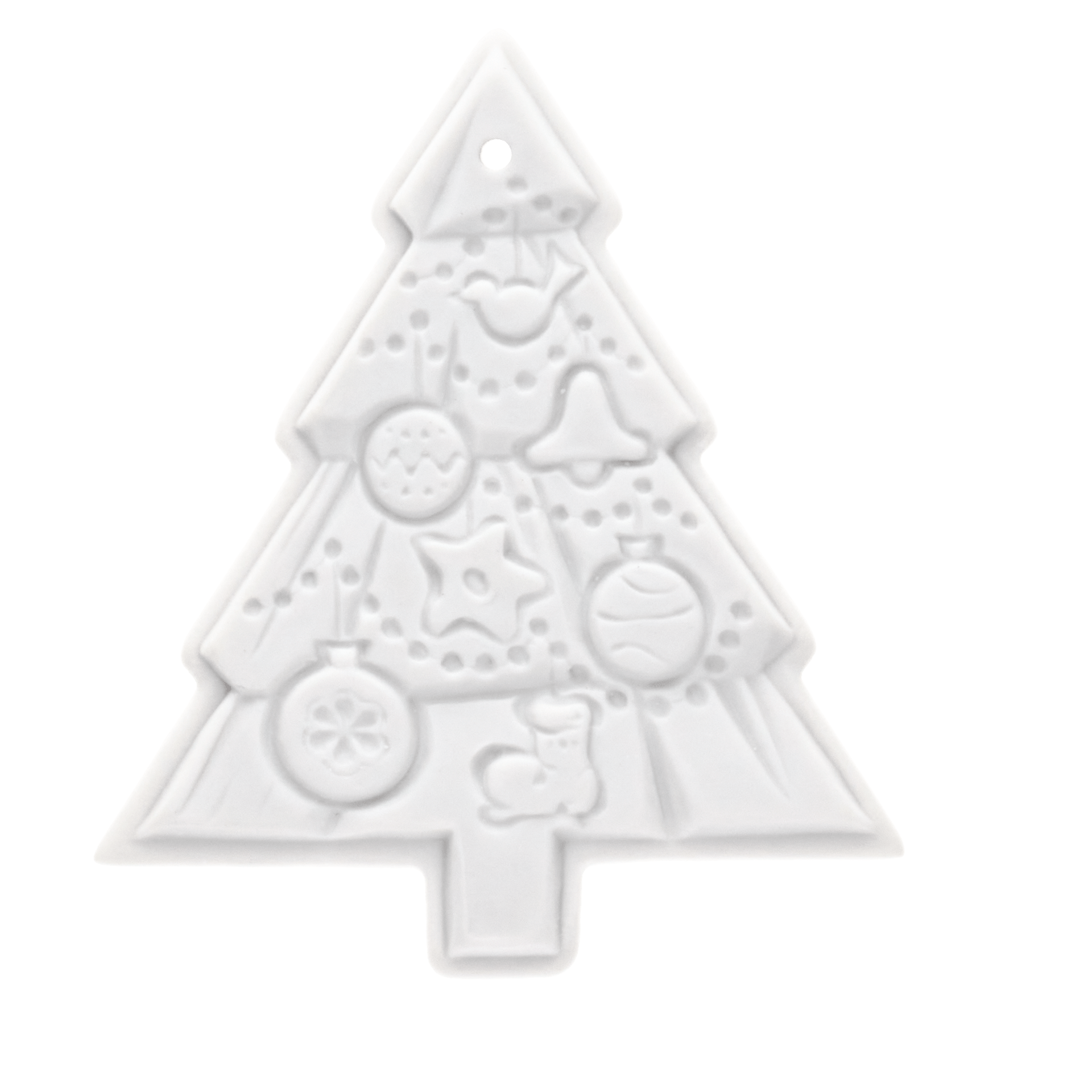 Weihnachtsbaum, bisquit, H 5,5 cm | Meissen Christmas 000003 - 98E35 - Meissen Weimar