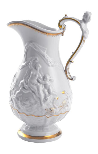 Weinkrug, Relief gold akzentuiert im Stil'Capodimonte',Sammleredition 2012/2013, H 22,5 cm | Meissen Schwanendessin 39A017 - 55421 - Meissen Weimar