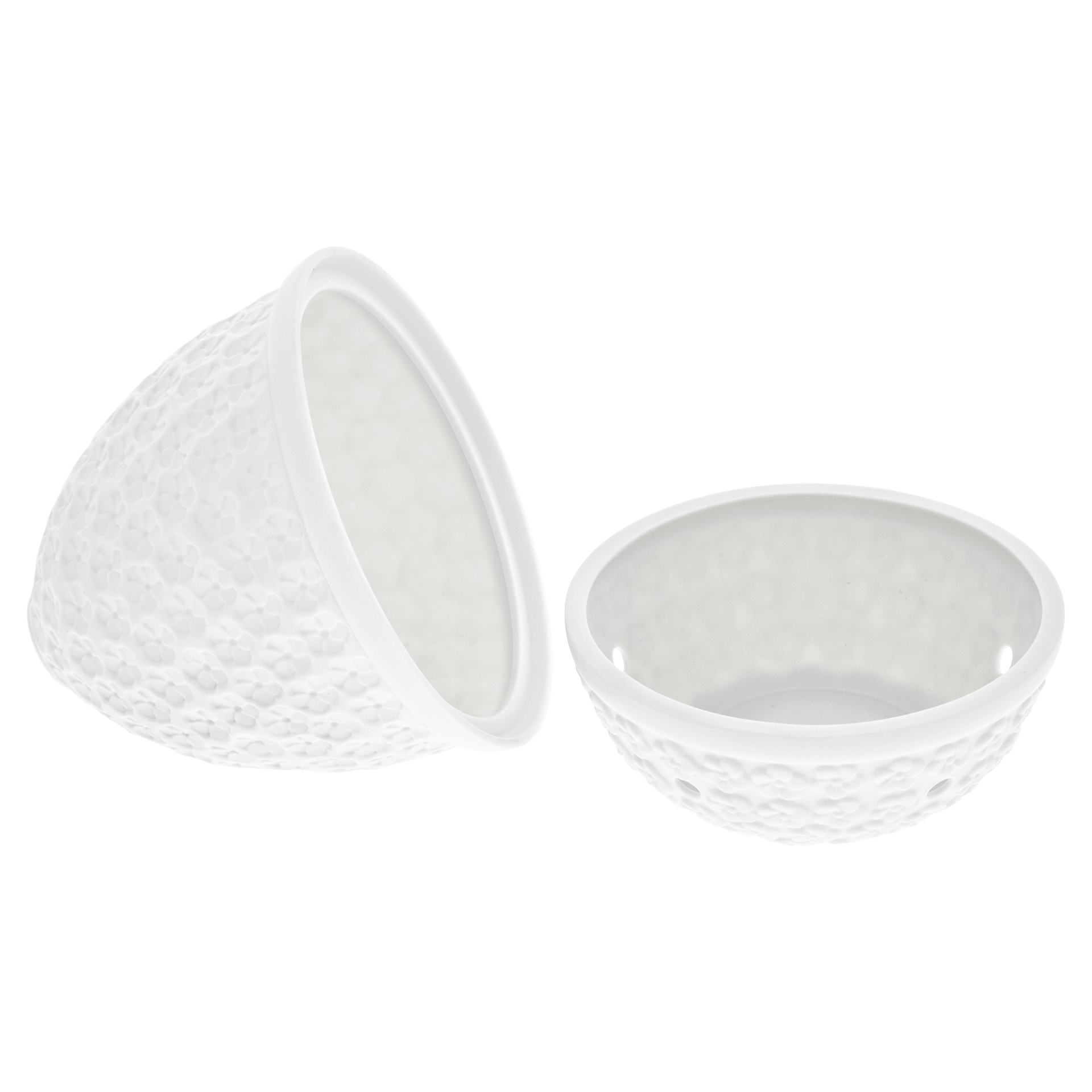 Windlicht, Weiß, Biskuit, H 11 cm | Accessoires Meissen No.41 Royal Blossom 001001 - 44327 - Meissen Weimar