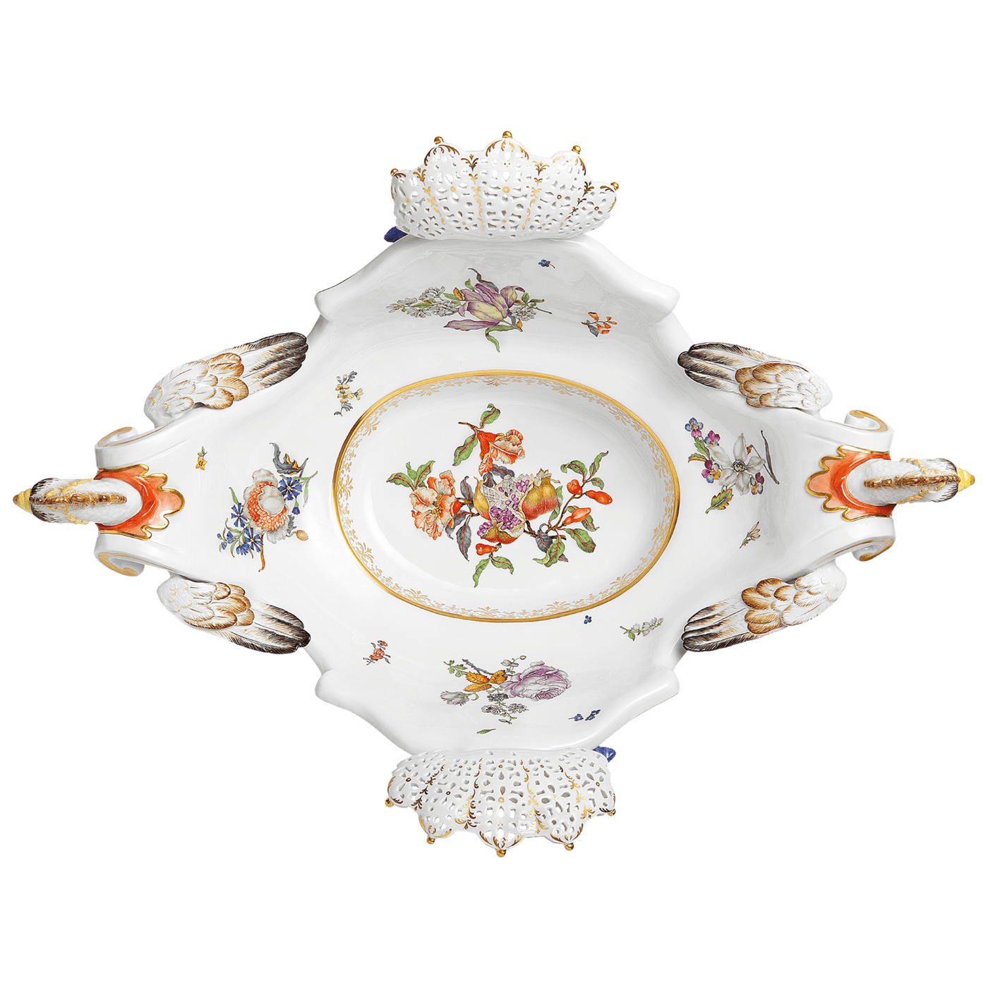 Zitronenkorb handbemalt, H 35 cm | Meissen Exklusiv - Kollektion 908780 - 80581 - Meissen Weimar