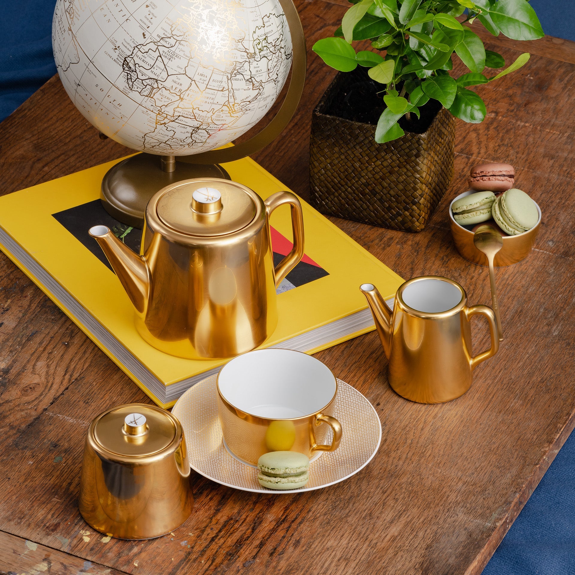 Zuckerdose, Gold, Ø 8,5 cm | Meissen Cosmopolitan 99a114 - 37823 - Meissen Weimar