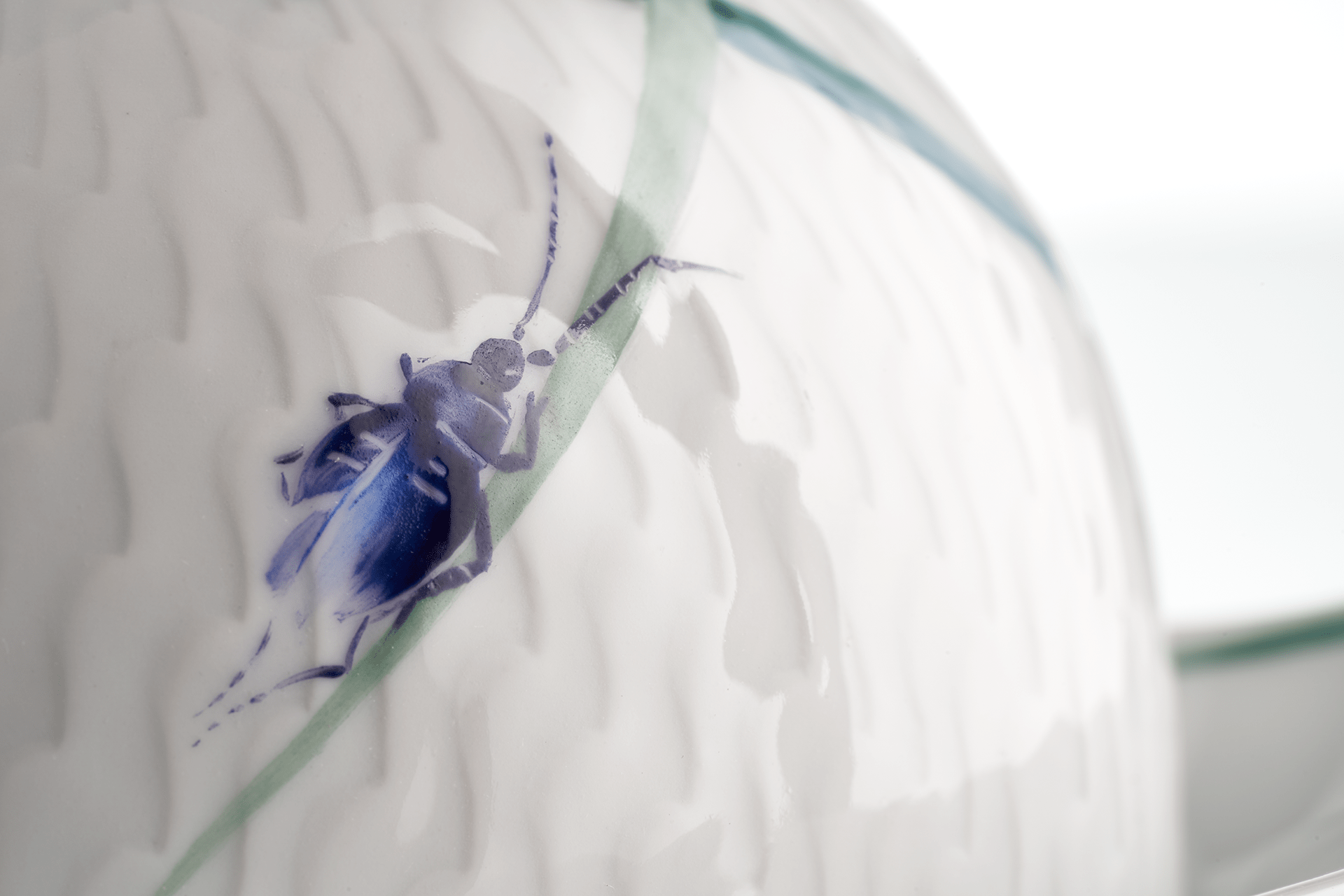 Zuckerdose, Waldflora, H 12,4 cm | Meissen Wellenspiel Relief 614501 - 29824 - Meissen Weimar