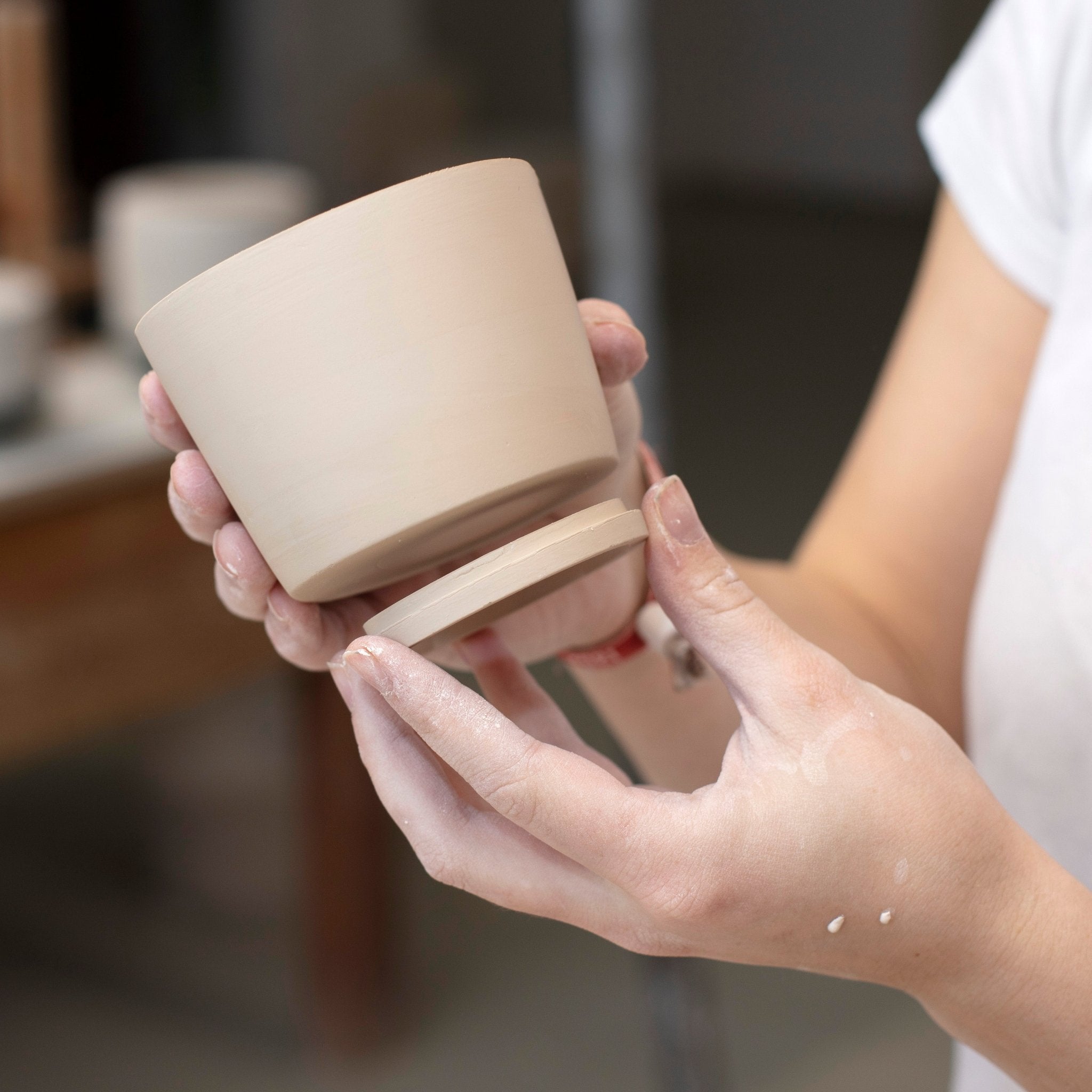 Zuckerschale Weiß L 7 cm x T 6 cm | Meissen Vitruv 000001-43814 - Meissen Weimar