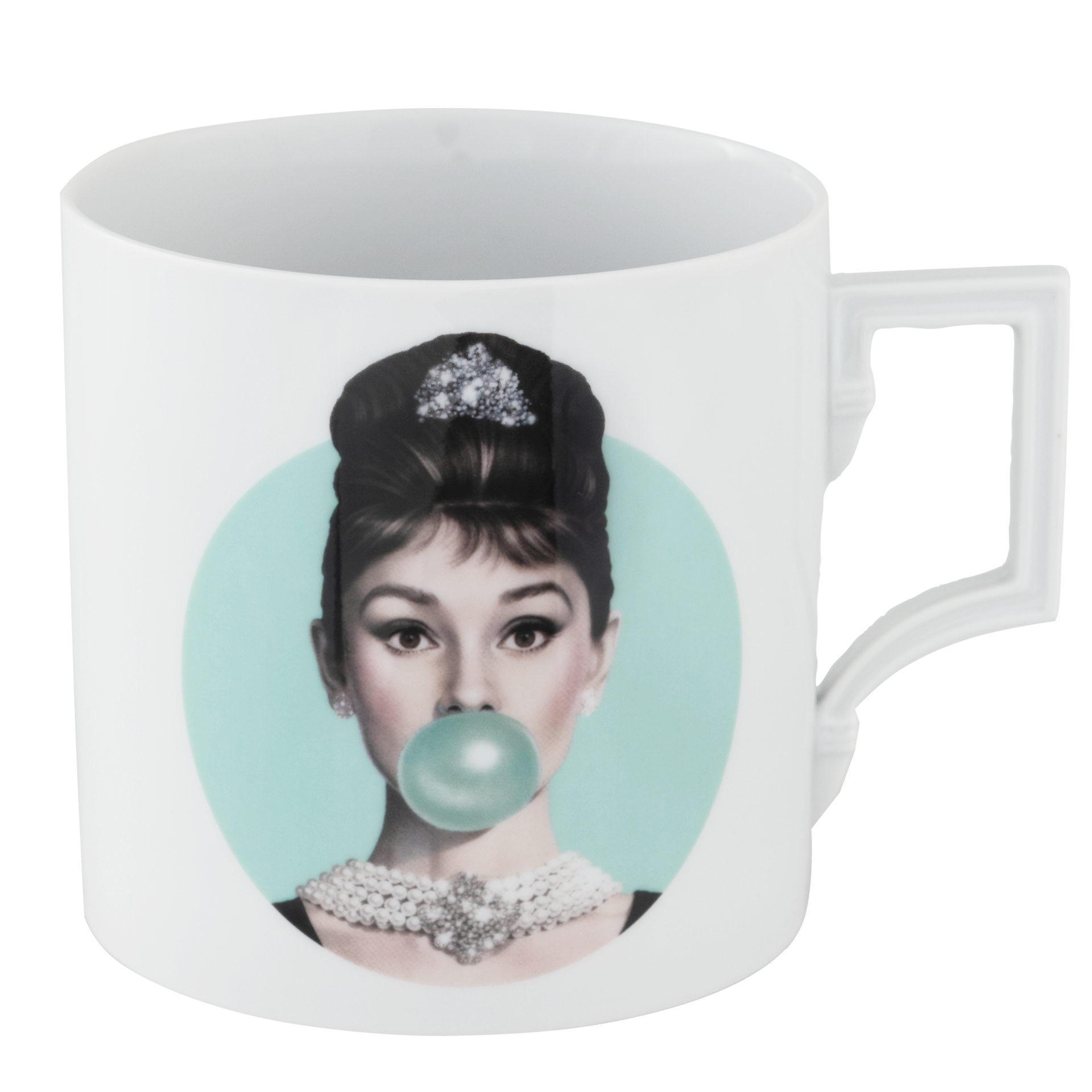 Big Mug Audrey Bubblegum blau Ø 10 cm | Meissen Legends blowing Bubbles - Collection