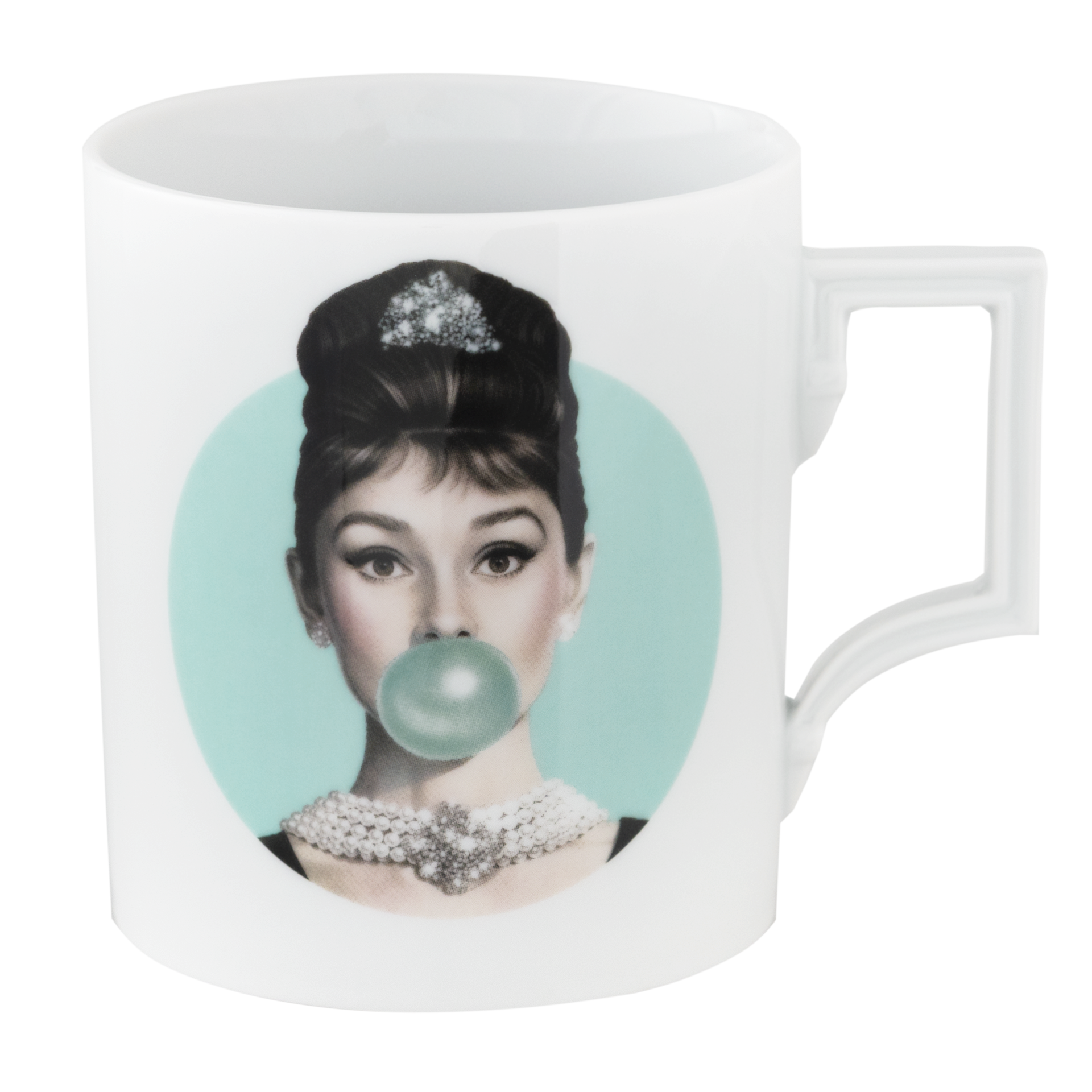 Henkelbecher Audrey blau Ø 8 cm | Meissen Legends blowing Bubbles - Collection