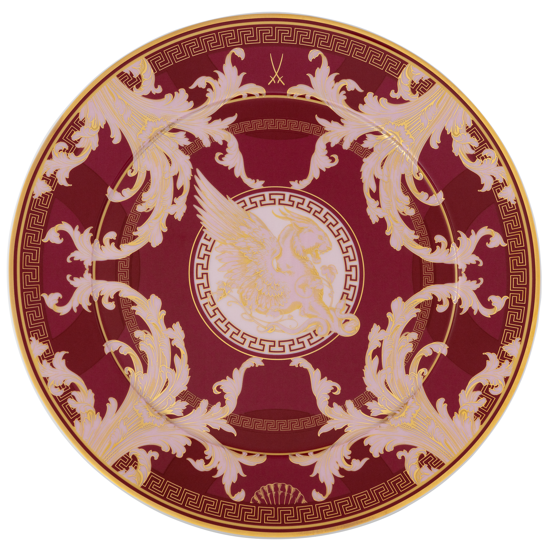 Platzteller, bordeaux, Ø 33 cm | Meissen No. 41 Mystik Maison