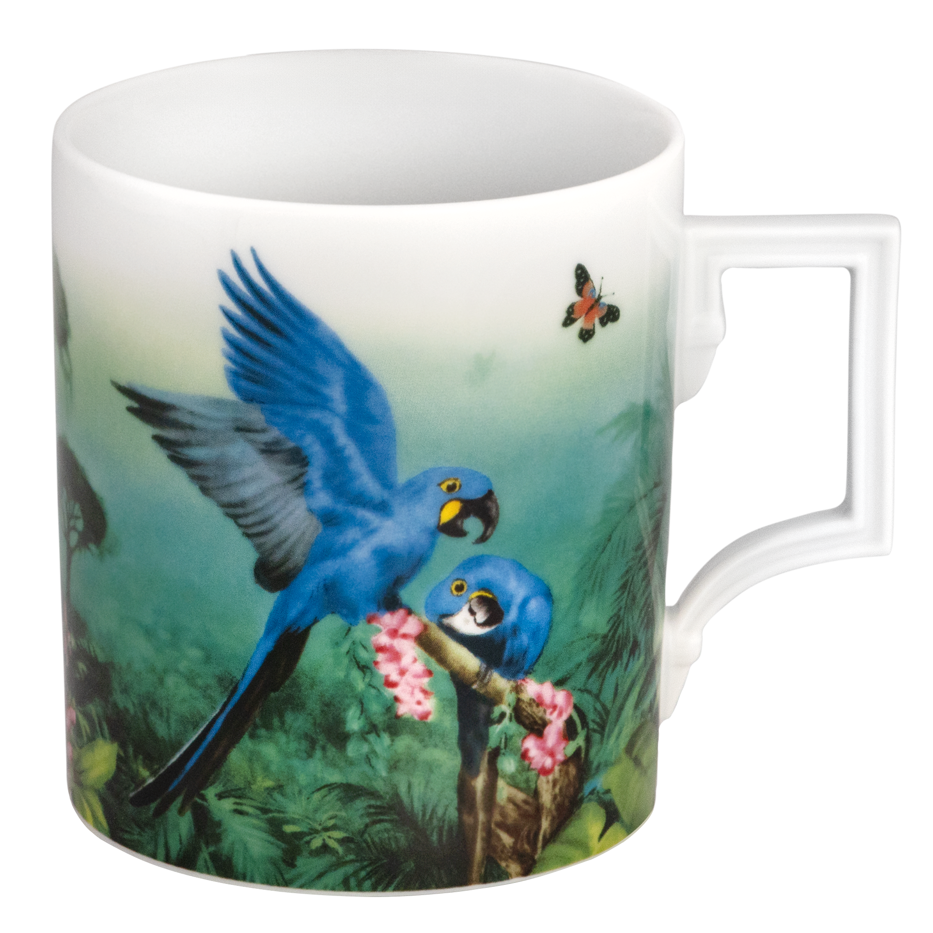 Henkelbecher Ara Hyazinthara, Ø 9 cm, V 0,25 l | The Meissen Mug Collection - Berlin