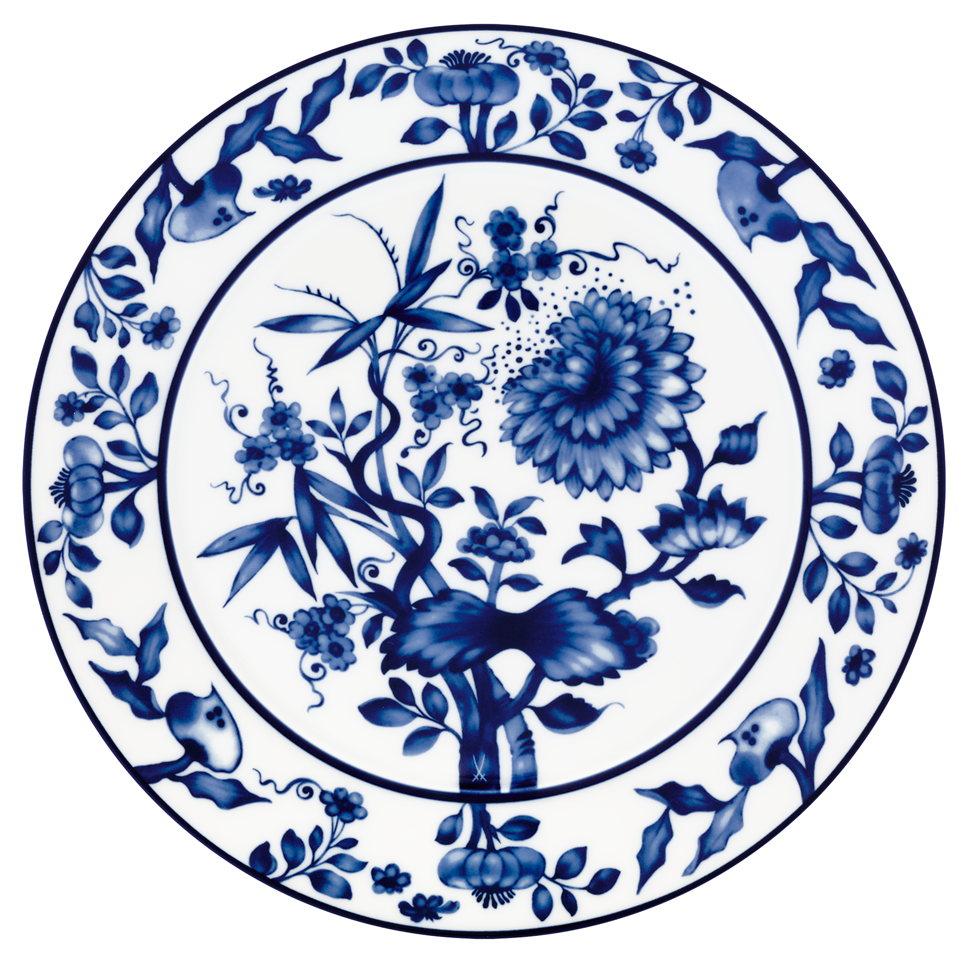 Speiseteller Weiß Ø 29 cm | Meissen No. 41 Noble Blue