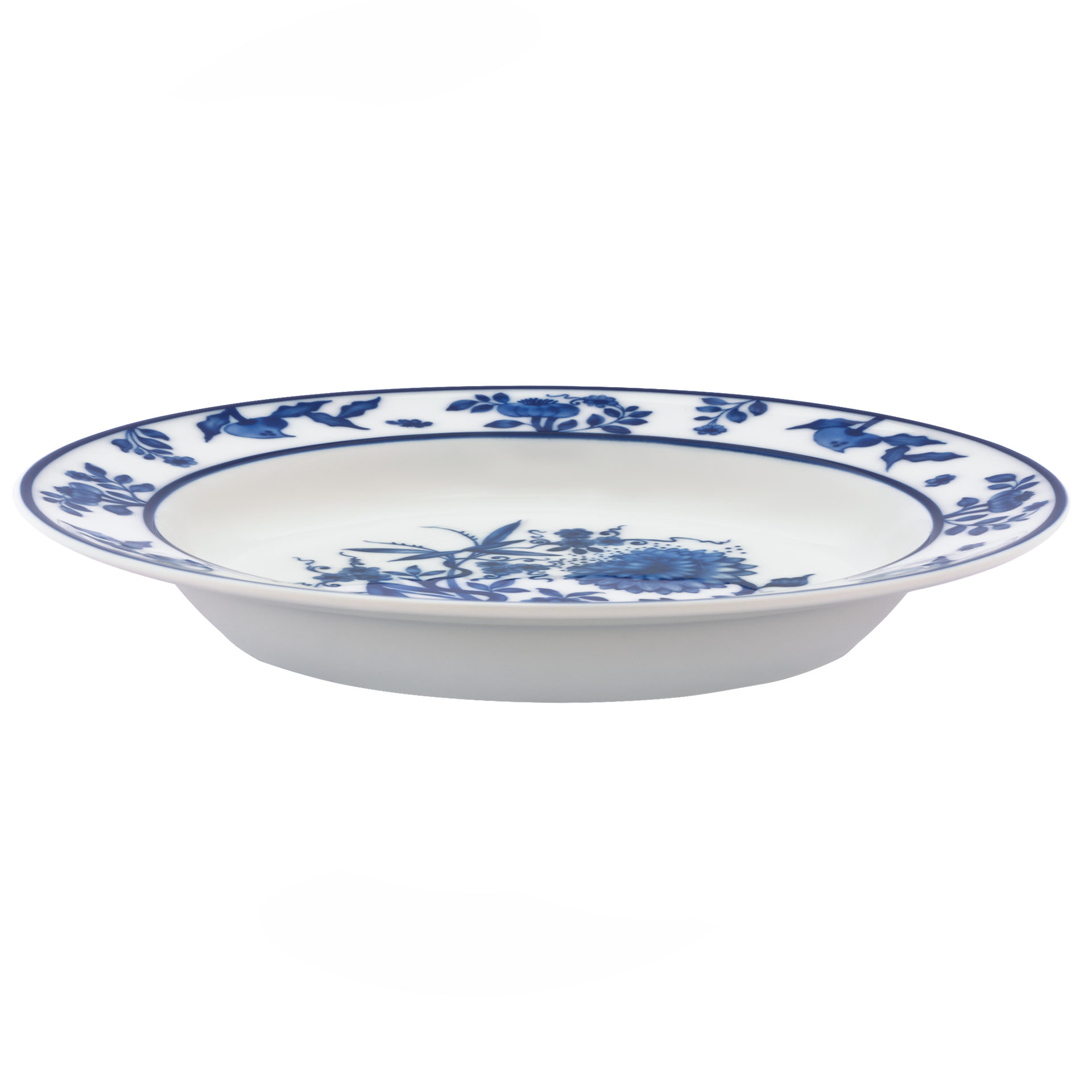 Suppenteller Weiß Ø 23 cm | Meissen No. 41 Noble Blue