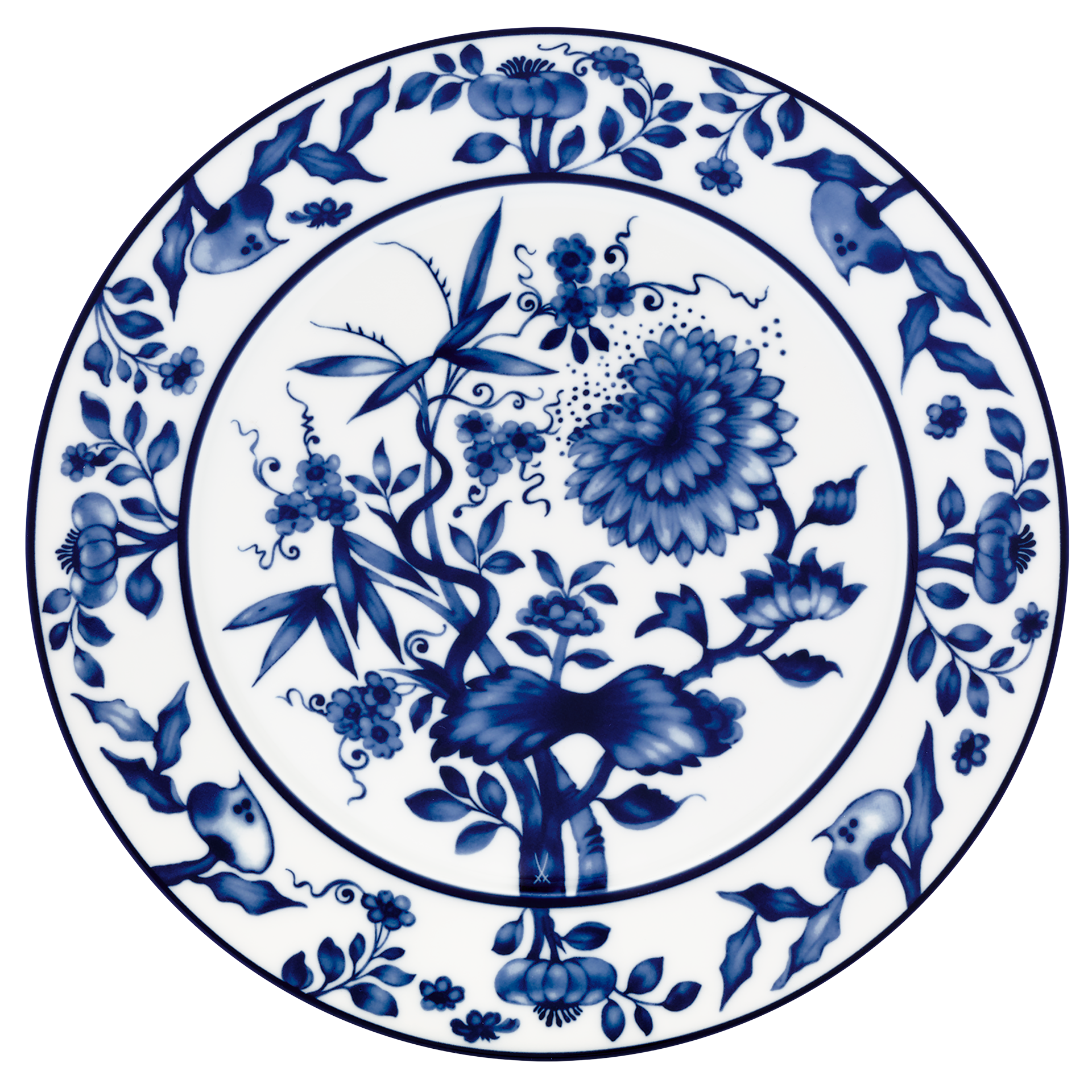 Brotteller Weiß Ø 17 cm | Meissen No. 41 Noble Blue