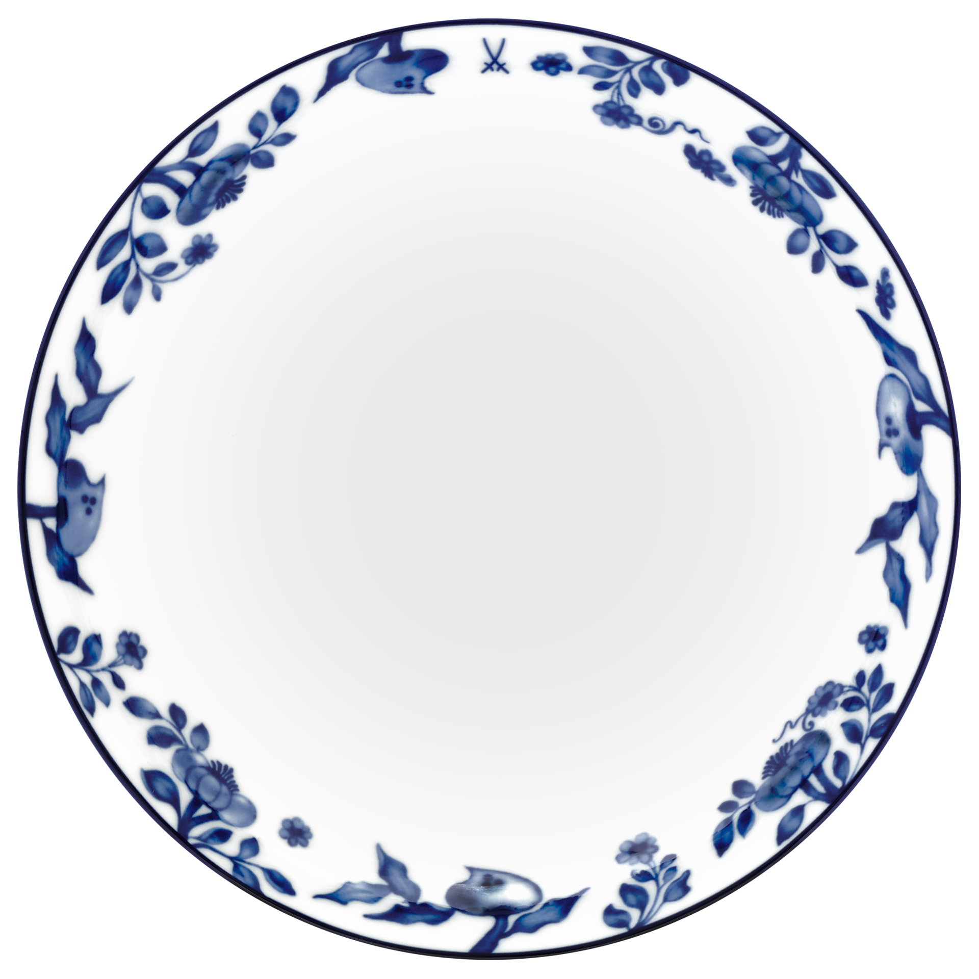 Dessertschale Weiß Ø 18 cm | Meissen No. 41 Noble Blue