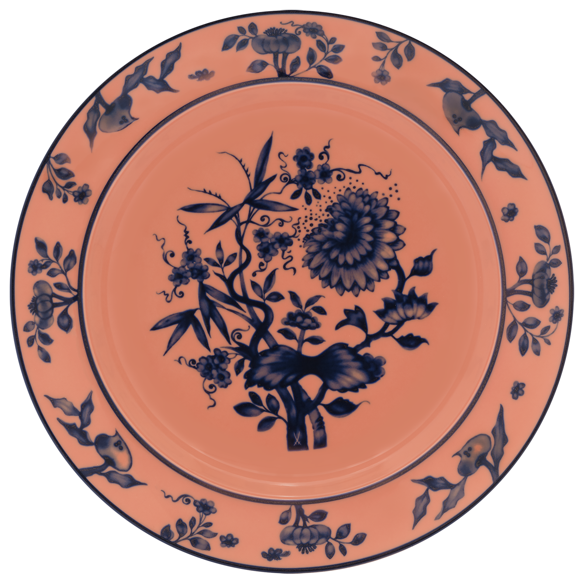 Suppenteller, rot, Ø 23 cm | Meissen No.41 Royal Blossom