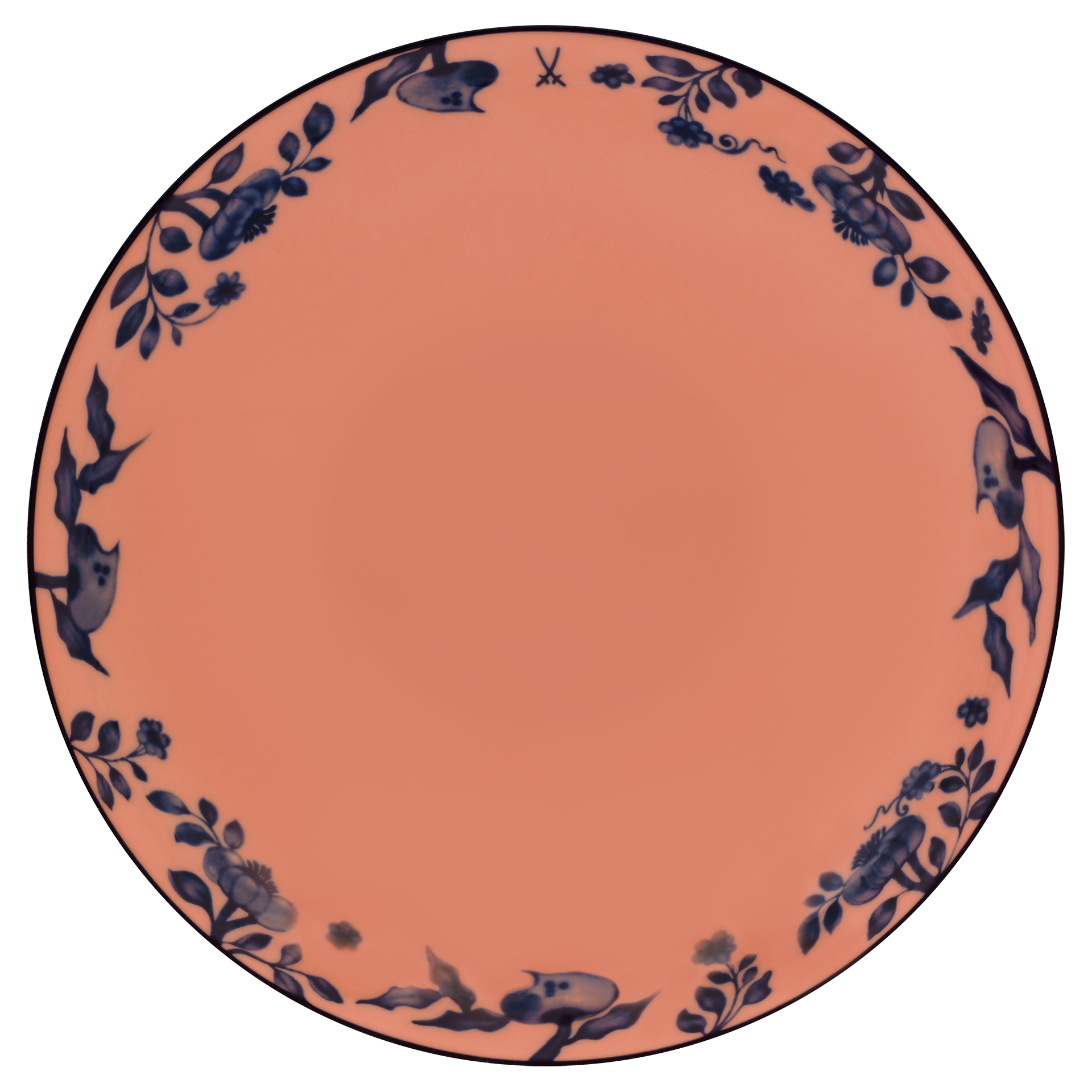 Dessertschale rot Ø 18 cm | Meissen No.41 Zwiebelmuster