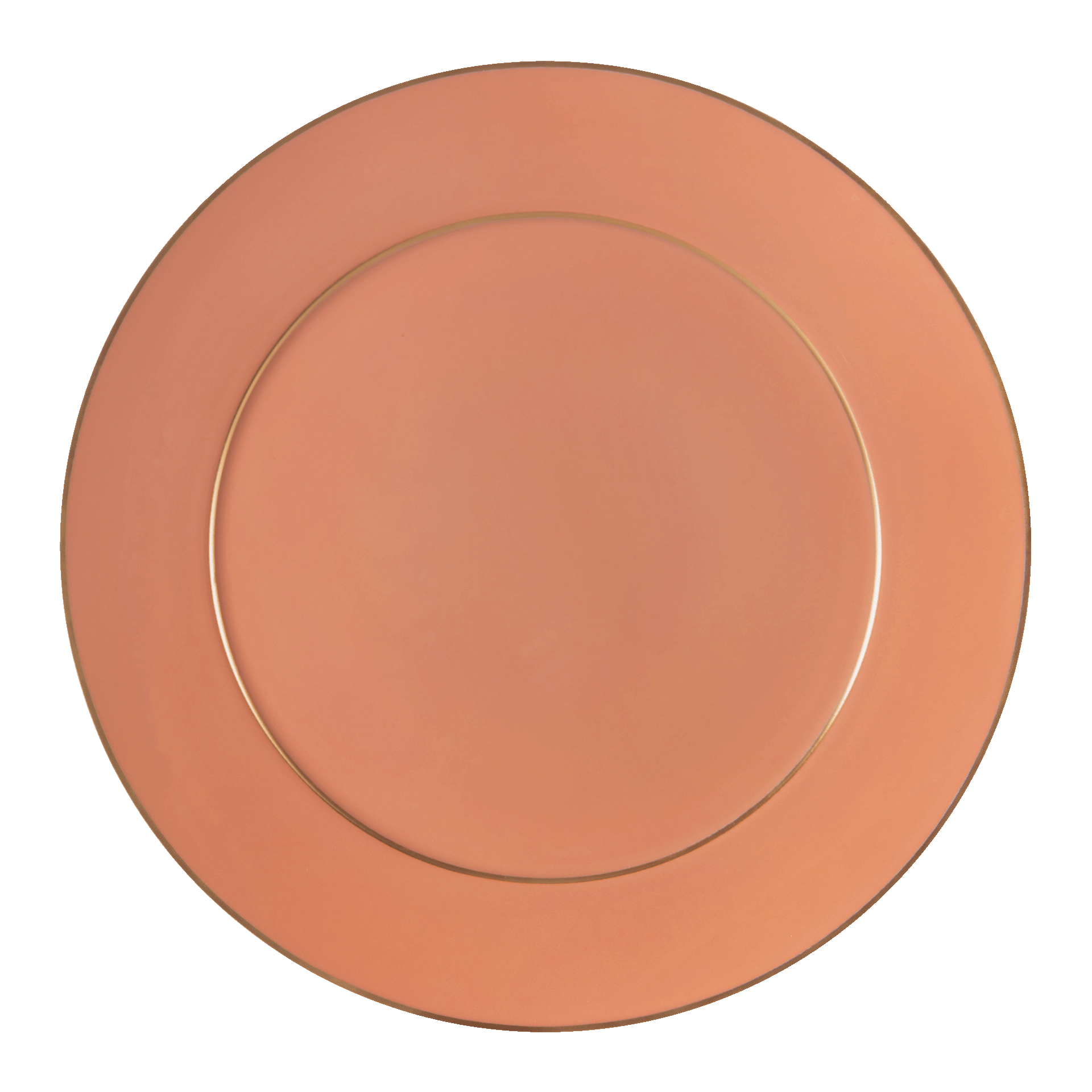 Speiseteller uni rot mit Goldrand Ø 29 cm | Meissen No. 41 Mystik Maison
