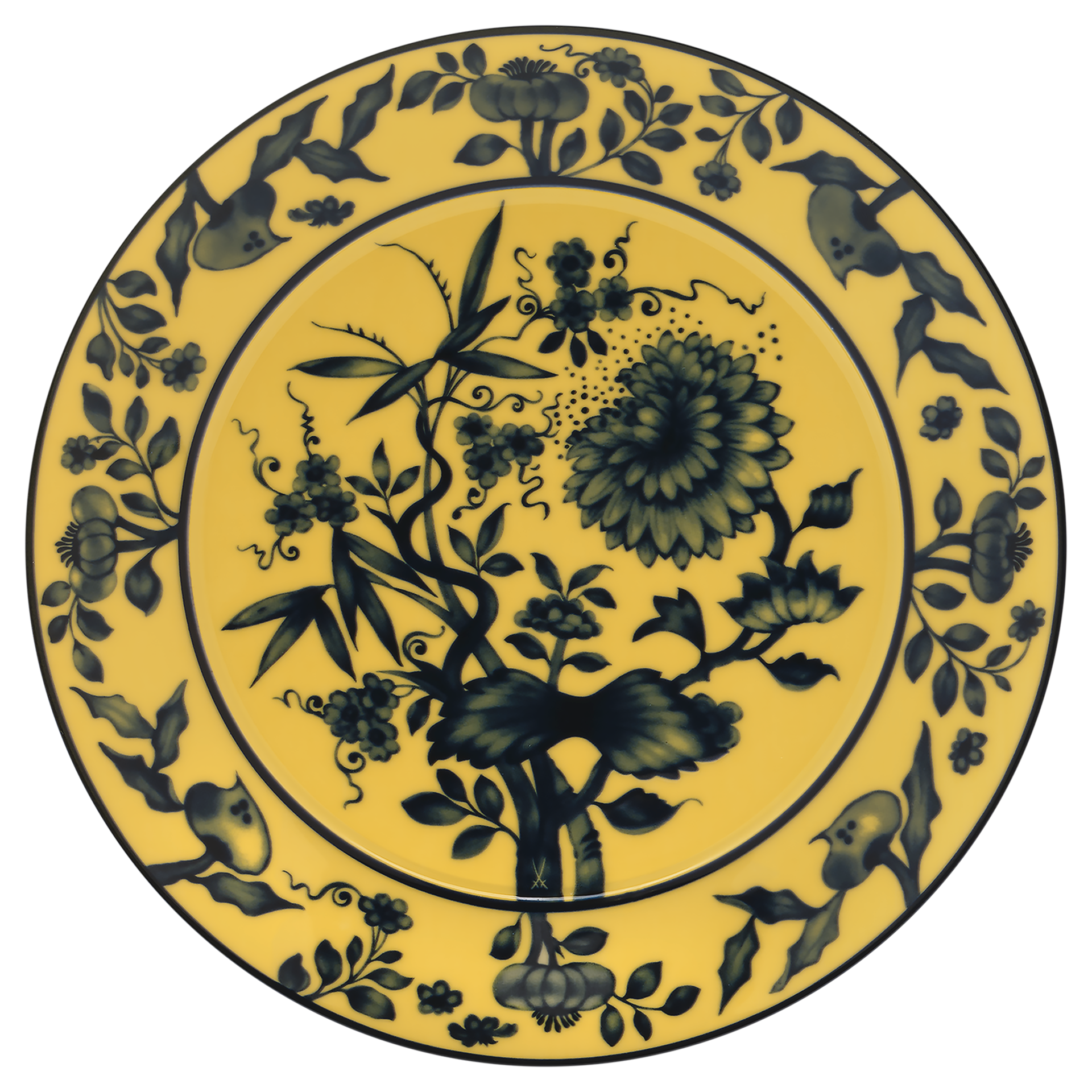 Dessertteller The Original gelb Ø 22 cm | Meissen No.41 Zwiebelmuster