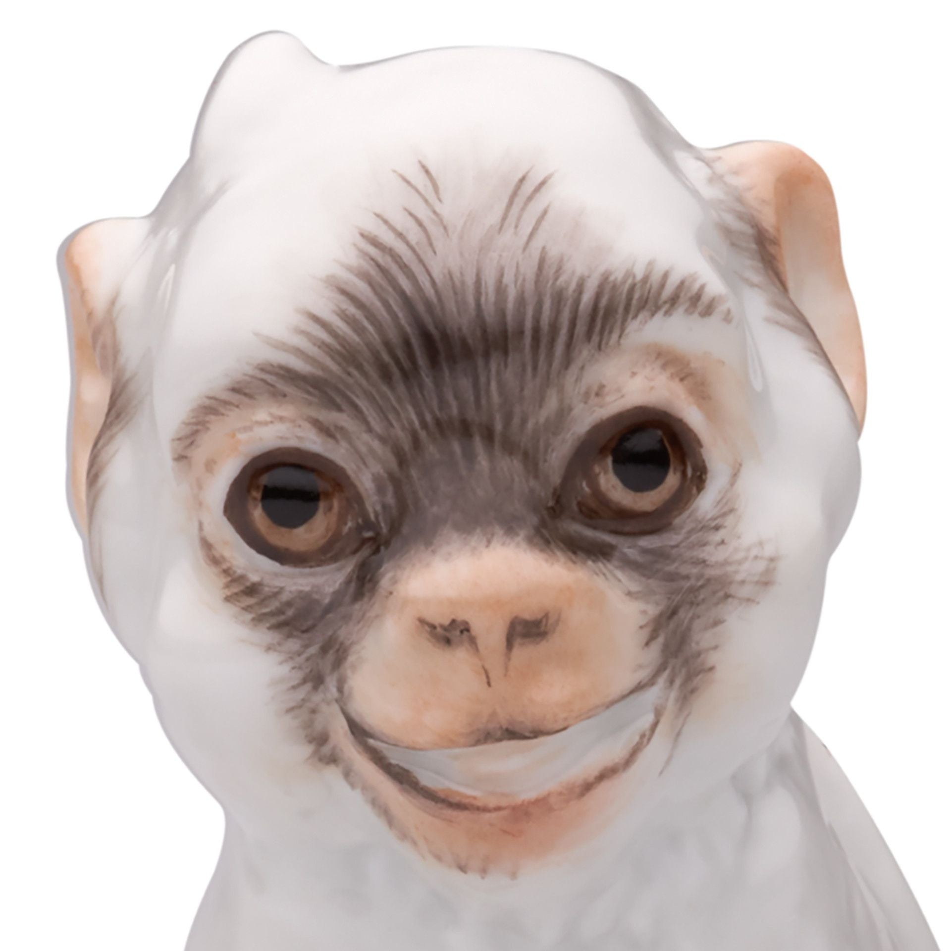 Affe, Bunt staffiert, leicht, H 6 cm | Meissen Figuren - Edition Tierkinder 900600 - 78002 - Meissen Weimar