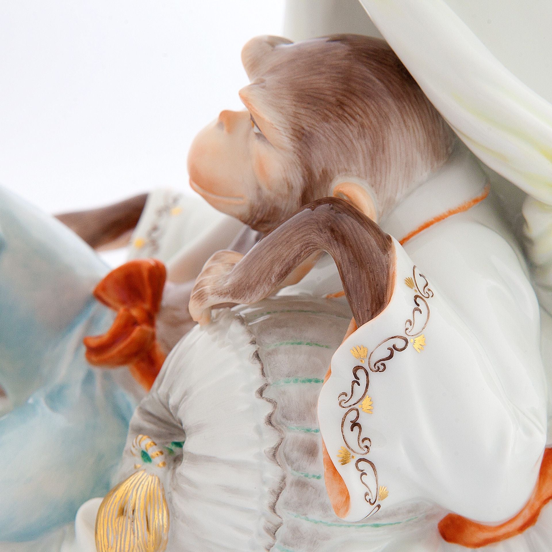 Affe Fips, H 21,5 cm | Meissen Malerei 900384 - 78599 - Meissen Weimar