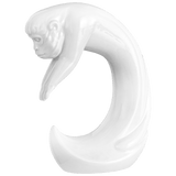 Affe, Weiß, H 12,5 cm | Meissen Figuren Chinesisches Jahrestier