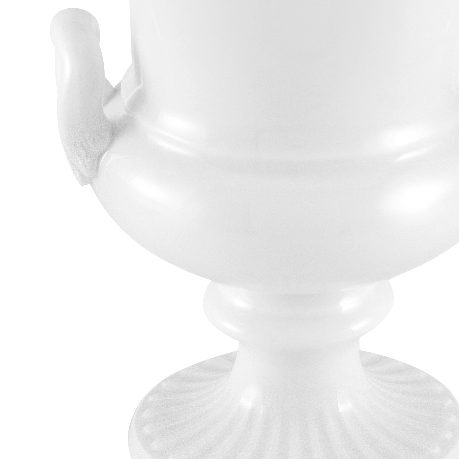 Amphorenvase Weiß, H 18,5 cm | Meissen Vasen Kollektion 000001-50m17 - Meissen Weimar