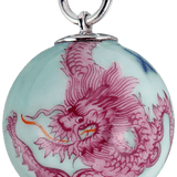 Anhänger Boule Ming-Drachen Purpur Ø 2,2 cm | Meissen Porzellananhänger