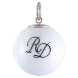 Anhänger Boule Monogramm Schwarz Ø 2,2 cm | Meissen Boule Collection