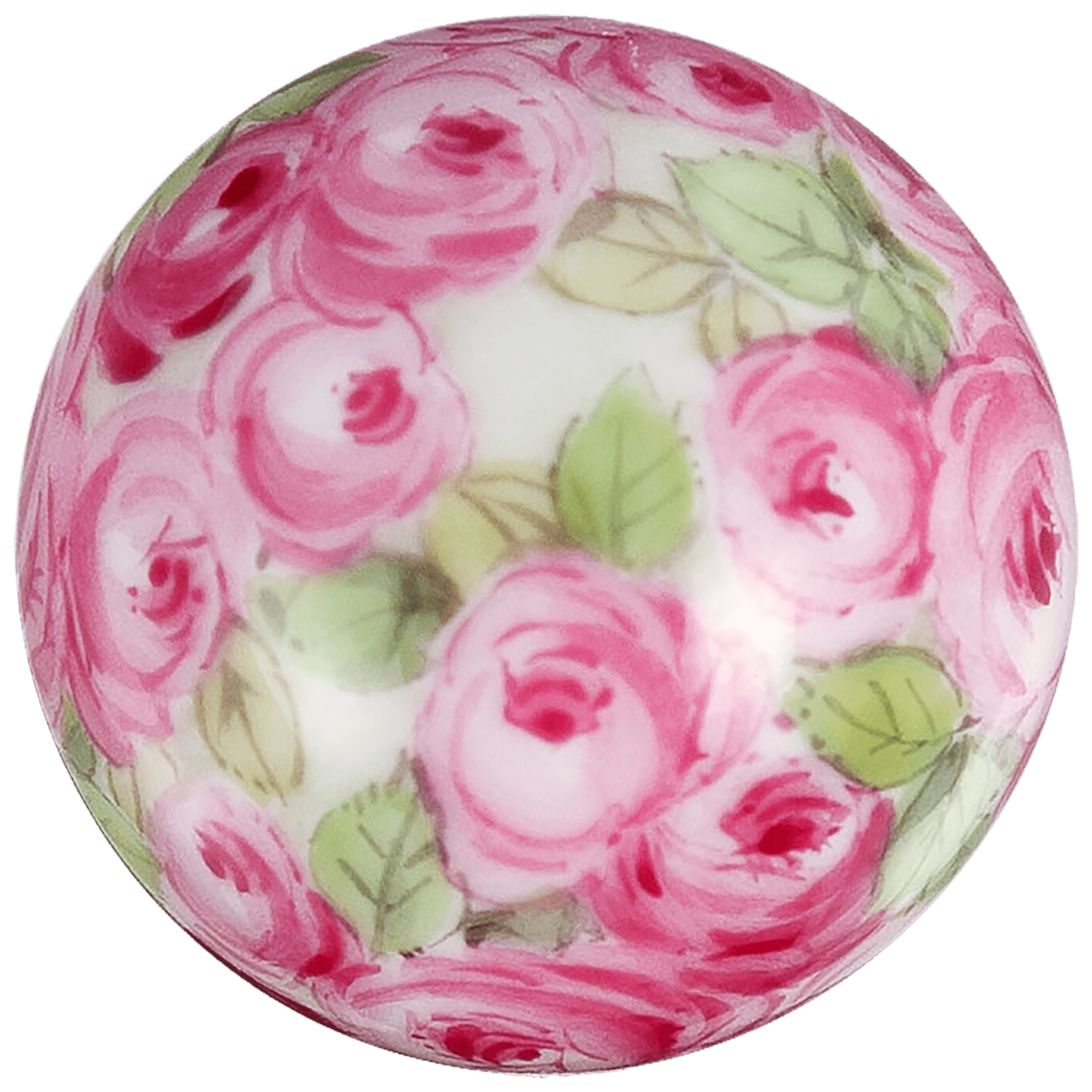 Anhänger 'Boule' Rosengarten, Ø 2,1 cm | Baumschmuck für den Weihnachtsstrauss MPJ20HSB0107 - Meissen Weimar