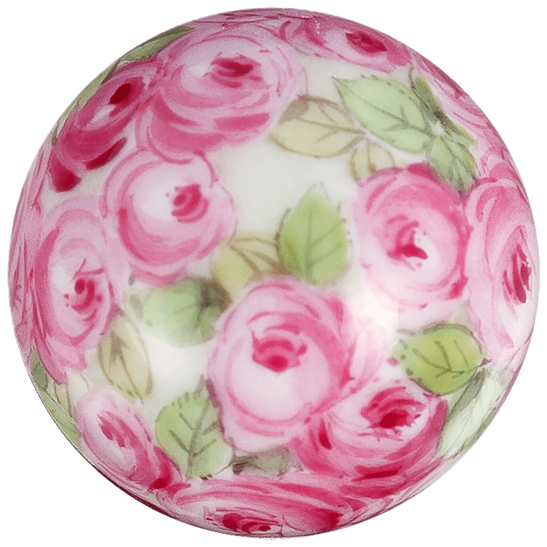 Anhänger Boule Rosengarten, Ø 2,1 cm | Meissen Porzellananhänger 97c040-55m34 - Meissen Weimar