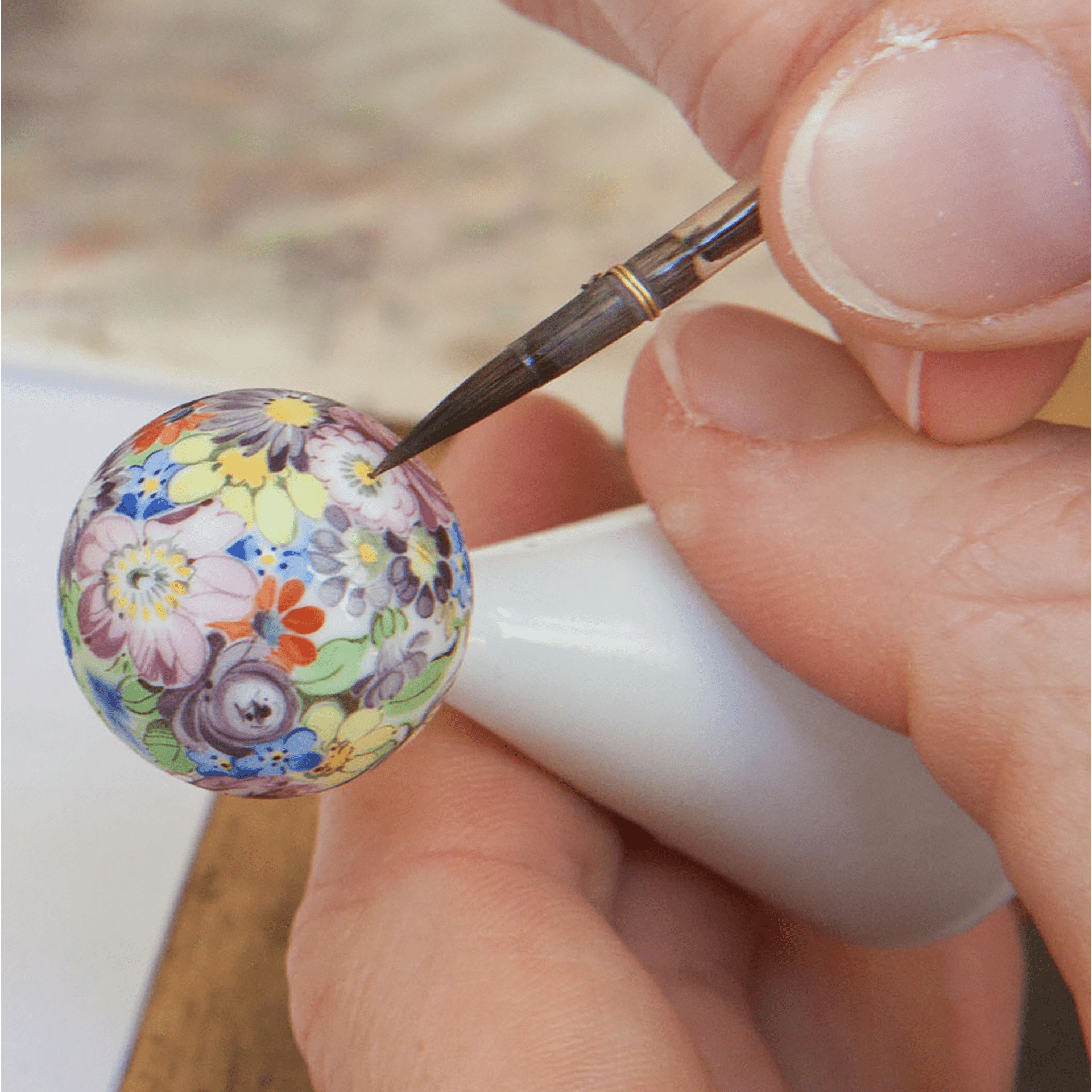 Anhänger "Boule" Vergissmeinnicht, Ø 2,1 cm | Meissen Boule MPJ20HSB0108 - Meissen Weimar