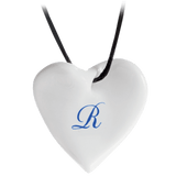 Anhänger Geschwungenes Herz Kobaltblau, H 2.5 cm | Meissen Porzellananhänger