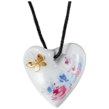 Anhänger "Geschwungenes Herz", Schmetterlingswiese, 2,5 x 2,5 cm | Meissen Anhänger