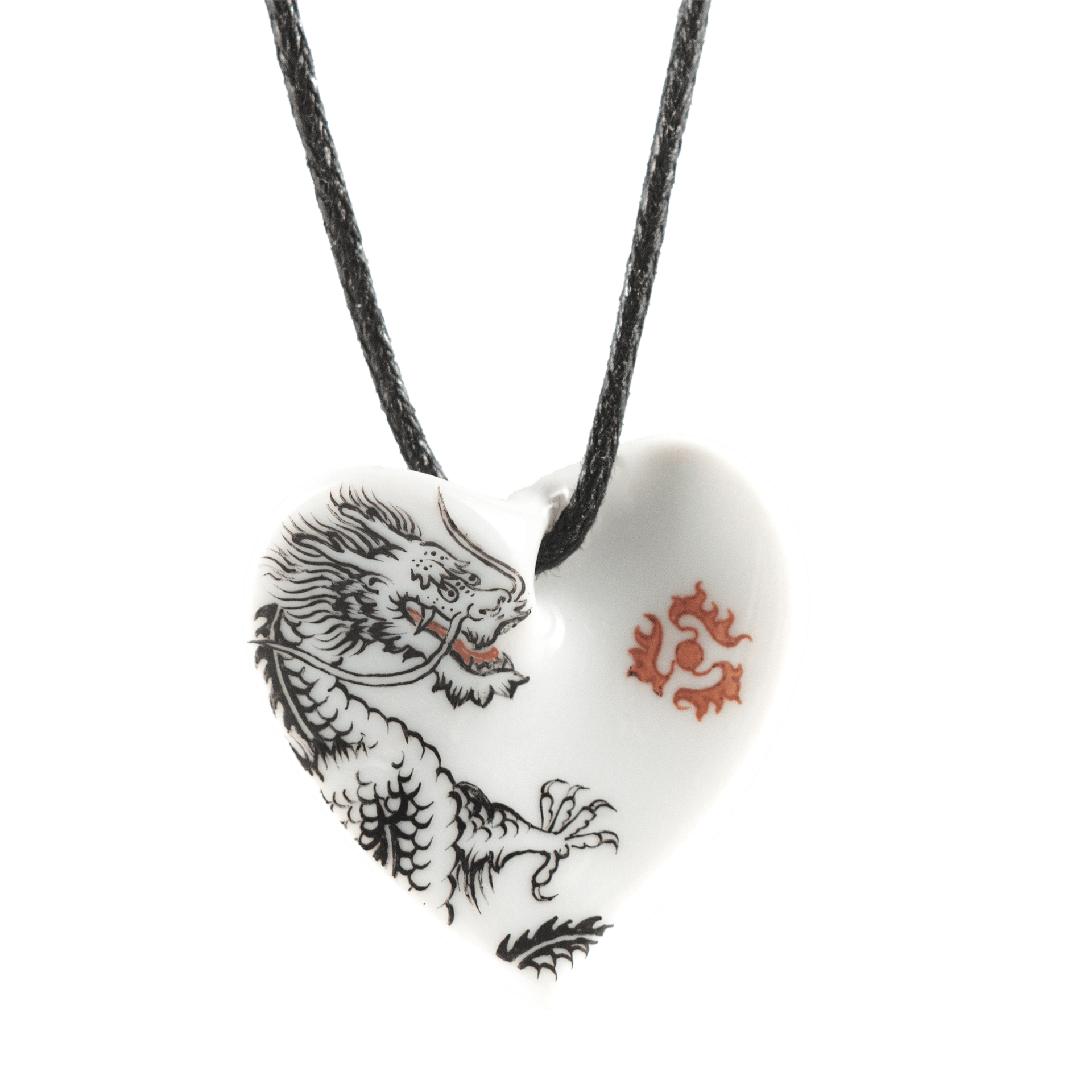 Anhänger, Glücksdrache, H 2,5 cm | Meissen Porzellananhänger 33a319-71000 - Meissen Weimar