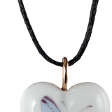 Anhänger Herz, Blauer Schmetterling, H 2,2 cm | Meissen Porzellananhänger