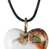 Anhänger Herz Größe L, 2,4 x 2 cm, Modern Fantasy, Goldschmiedeaufhänger | Meissen Jewellery