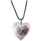 Anhänger 'Herz' Größe L, Pusteblume, 2,4 x 2 cm | Meissen Jewellery