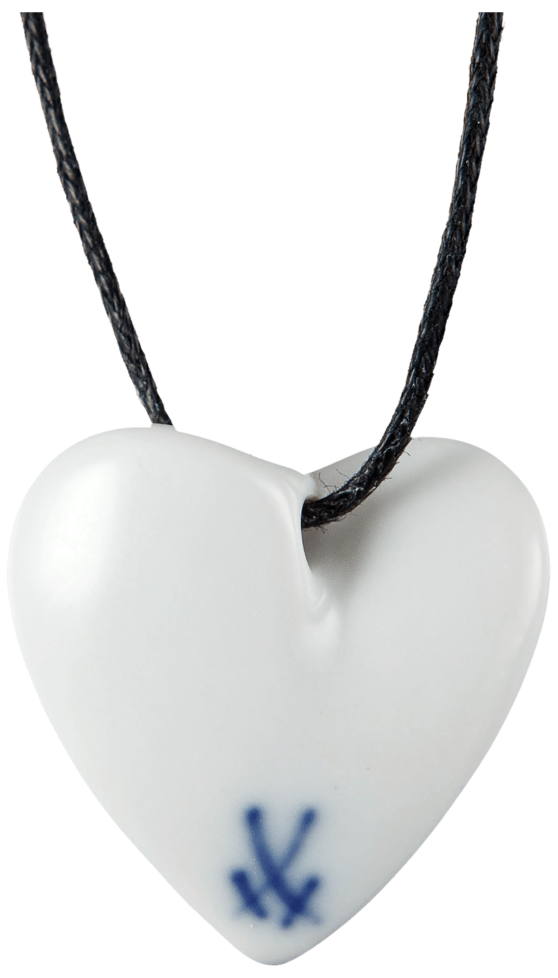 Anhänger Herz Pusteblume, Porzellan, H 2,5 cm | Meissen Porzellananhänger 61a115-71000 - Meissen Weimar