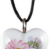 Anhänger Herz, Tausendschön, H 2,4 cm | Meissen Porzellananhänger