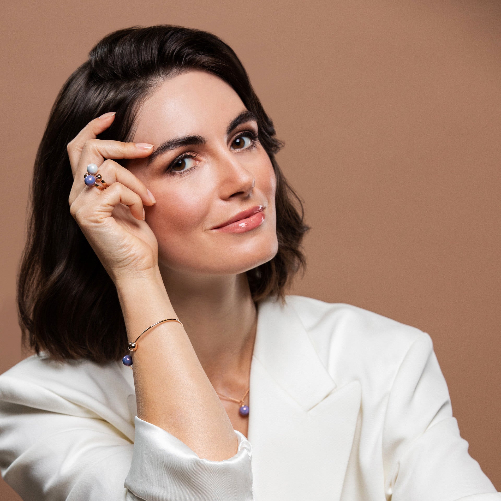 Anhänger Pearl Collection Lilac, Perle 10 mm, H 1,5 cm | Meissen Pearl Collection mpj20pcl12000 - Meissen Weimar