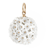Anhänger, Schneeballblüten klein, Blütenstempel Gold staffiert, Ø 2 cm | 1739 Royal Blossom Boule