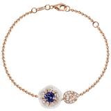 Armband, Tansanit Blau, 19 cm | Meissen Royal Blossom Collection