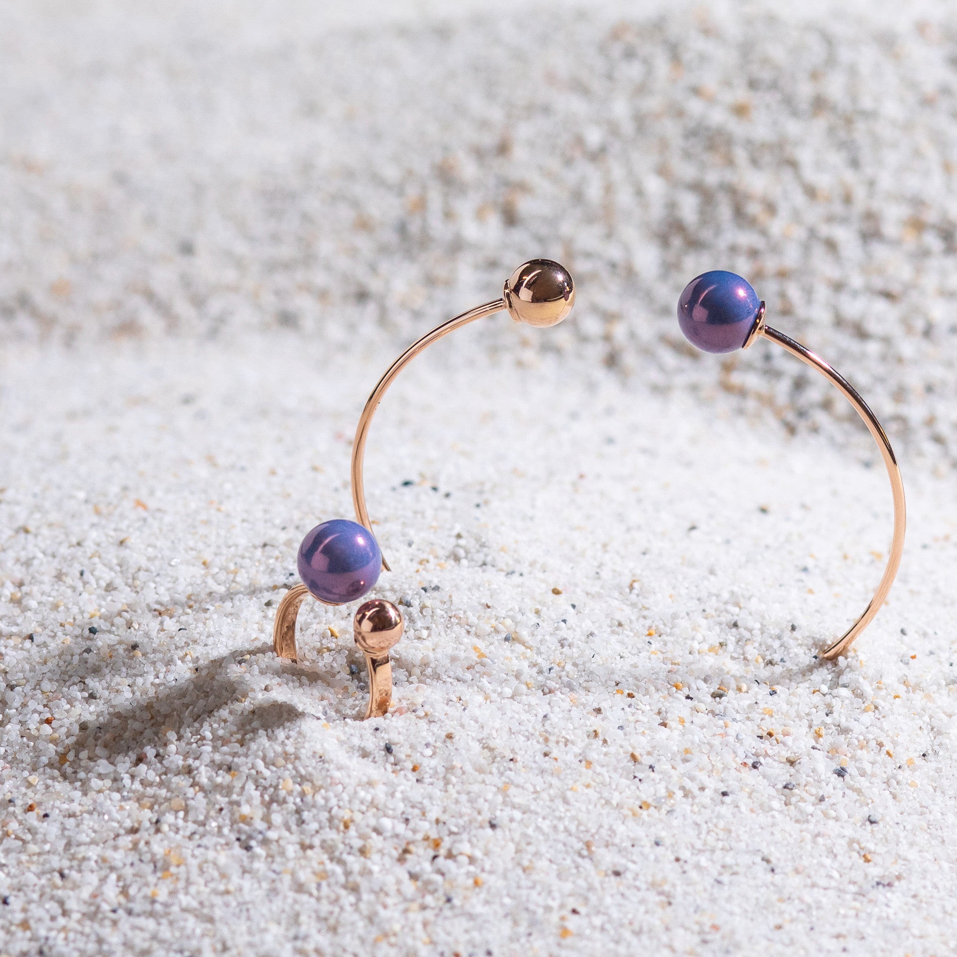 Armreif Pearl Collection Lilac, Ø 6,3 cm | Meissen Pearl Collection mpj30pcl12c19 - Meissen Weimar