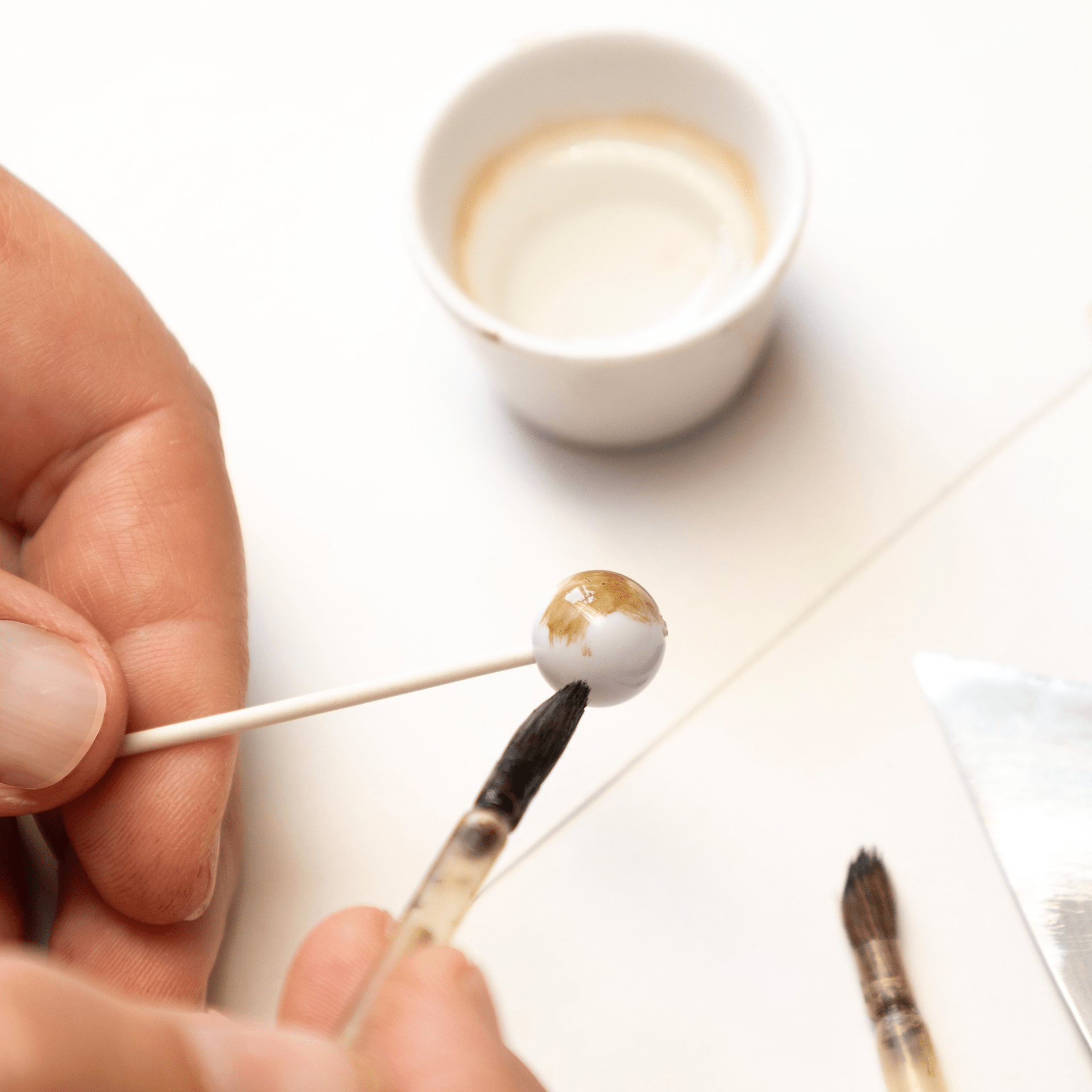 Armreif Pearl Collection Pure White, Roségold 750, Höhe 5.3 cm | Meissen Pearl Collection mpj30pcw14c19 - Meissen Weimar