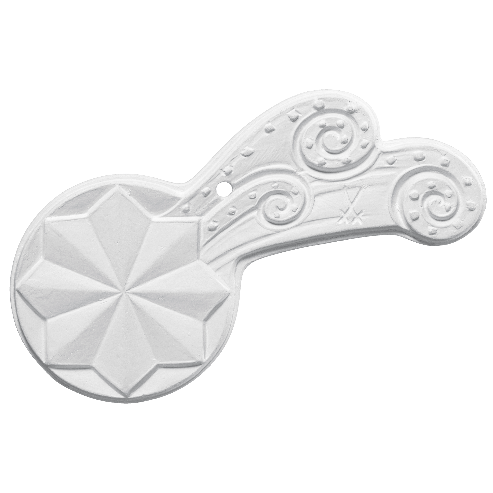 Baumschmuck Biskuit Sternschnuppe Weiß L 7 cm | Meissen Zweigschmuck Kugel Kollektion 000003 - 98e34 - Meissen Weimar
