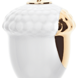 Baumschmuck Eichel Goldpunkt, H 4,4 cm | Meissen Zweigschmuck Kugel Kollektion