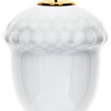 Baumschmuck Eichel, Weiß, H 4,4 cm | Meissen Zweigschmuck Weihnachtskollektion