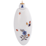 Baumschmuck Ellipse No. 41 Noble Blue, H 9.5 cm | Meissen No. 41 Noble Blue