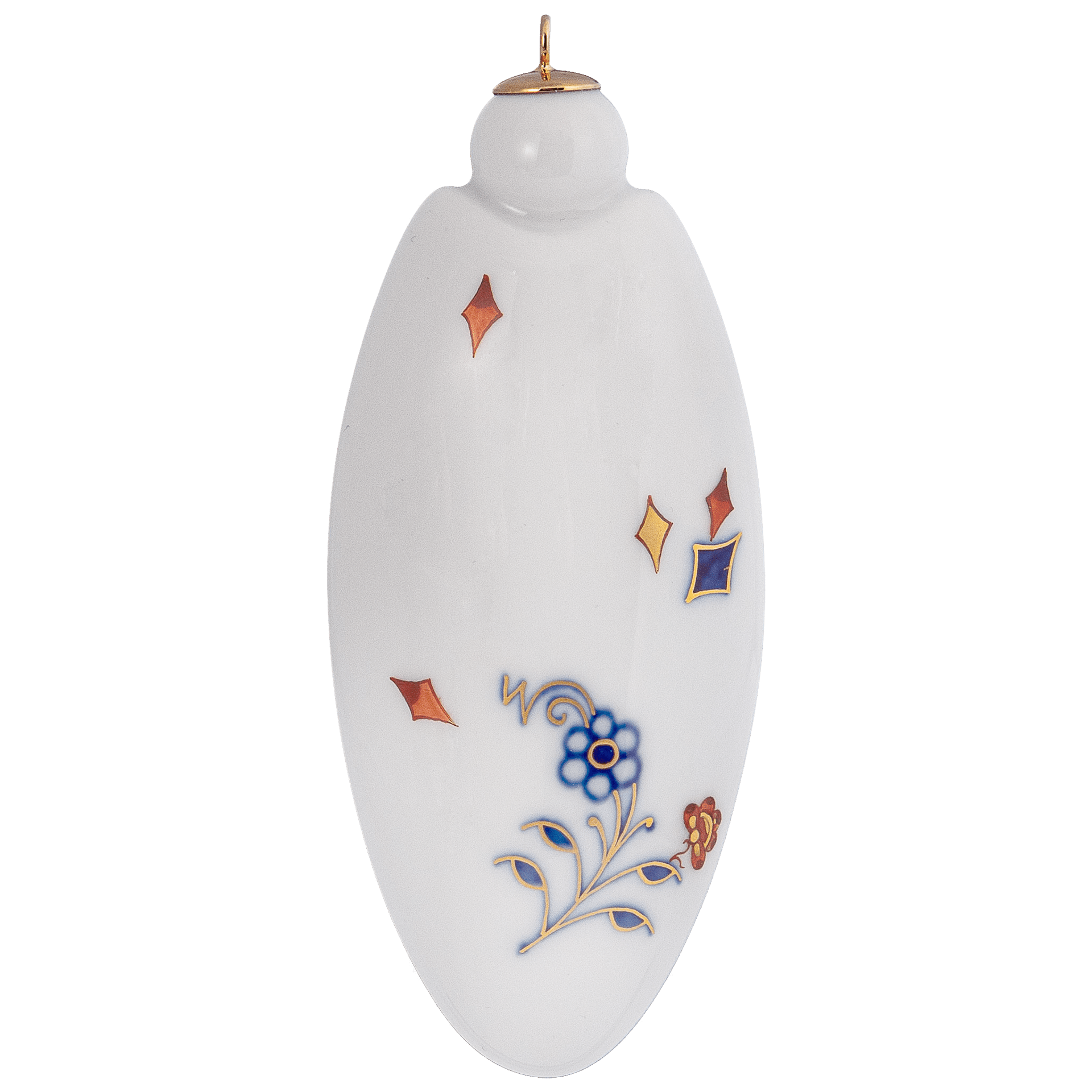 Baumschmuck Ellipse No. 41 Noble Blue, H 9.5 cm | Meissen No. 41 Noble Blue 803490 - 55m52 - Meissen Weimar