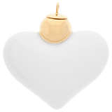 Baumschmuck Herz, Gold Platin, H 5 cm | Meissen Herz Collection